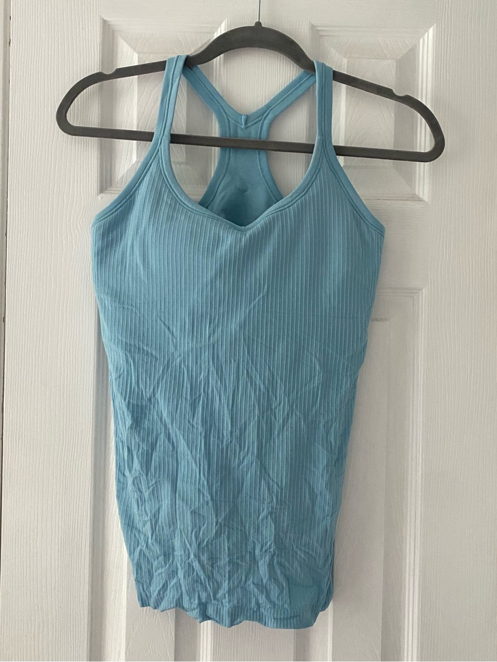 Lululemon Ebb to Street Ribbed Racerback Tank Top - Light Blue